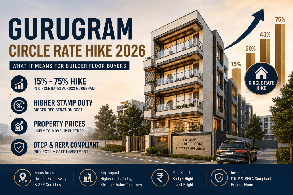Gurugram Circle Rates Hike 2026 — What It Means for Builder Floor Buyers