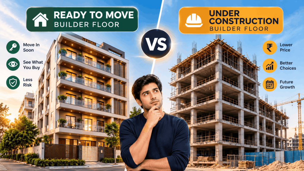 Ready to Move Builder Floor vs Under Construction: Which One Suits You?